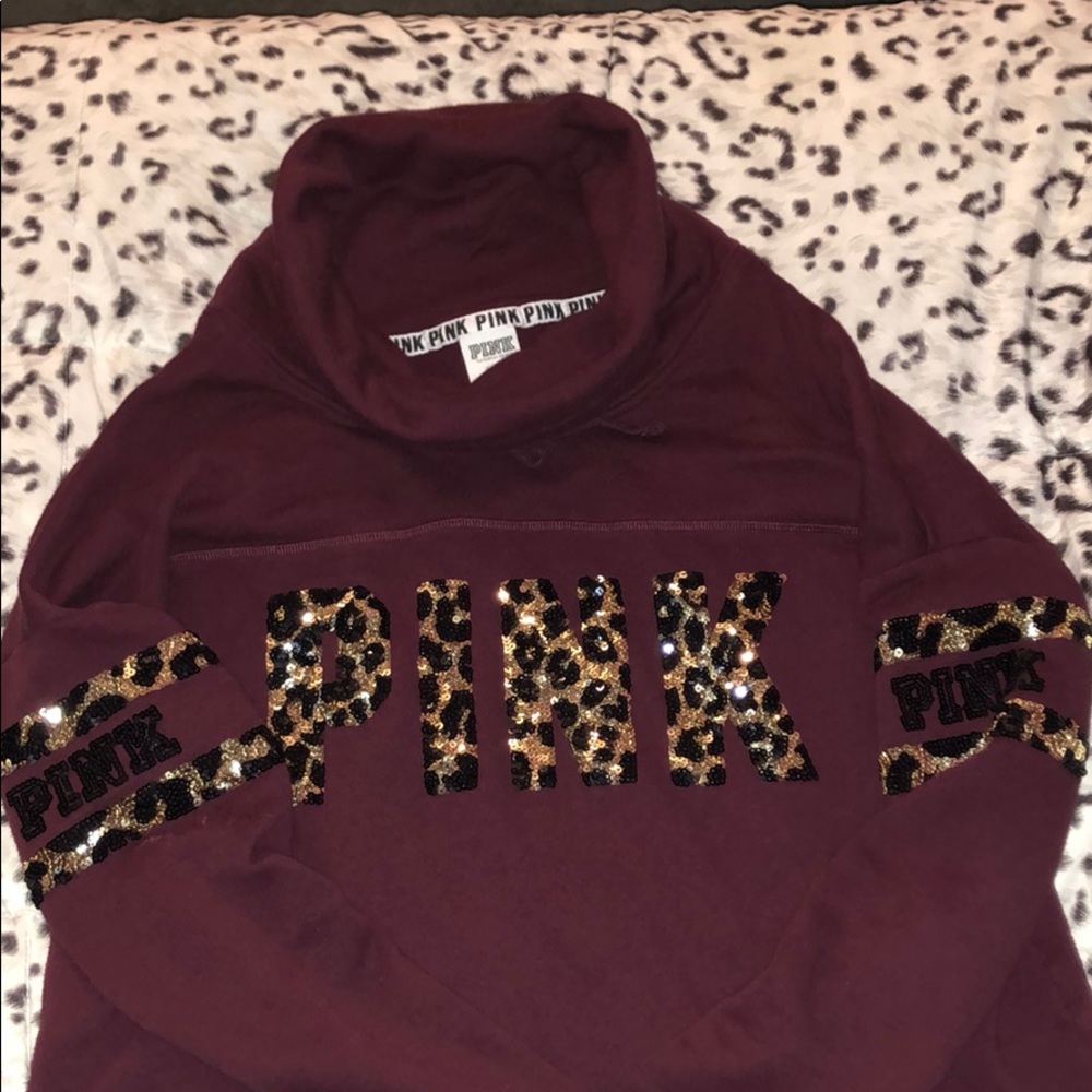 Victoria’s Secret pink cowl sweater
